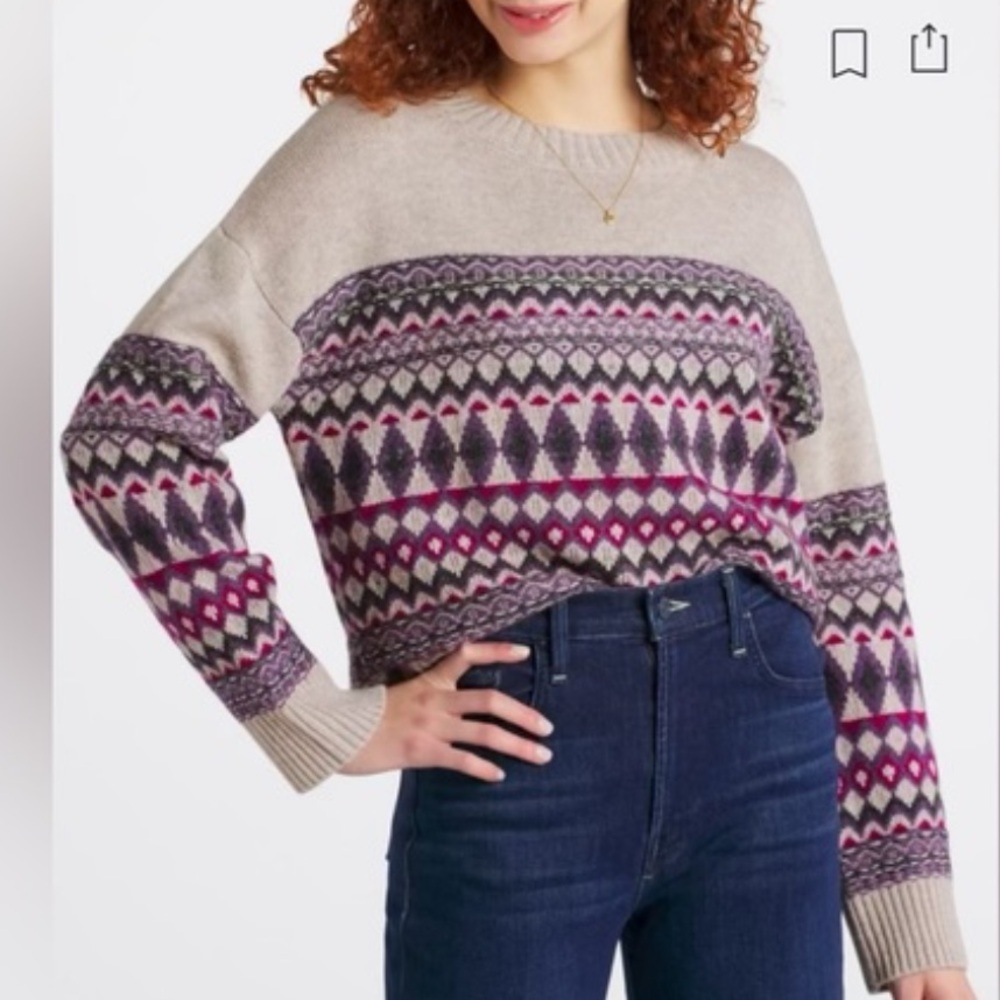 **NWT** Harper Lane Merino Wool Blend Sweater - Picture 1 of 6